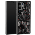 Forged Carbon Samsung Case – Red Fragment Large | Forge Series - Pristine Carbon