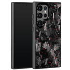 Forged Carbon Samsung Case – Red Fragment Large | Forge Series - Pristine Carbon