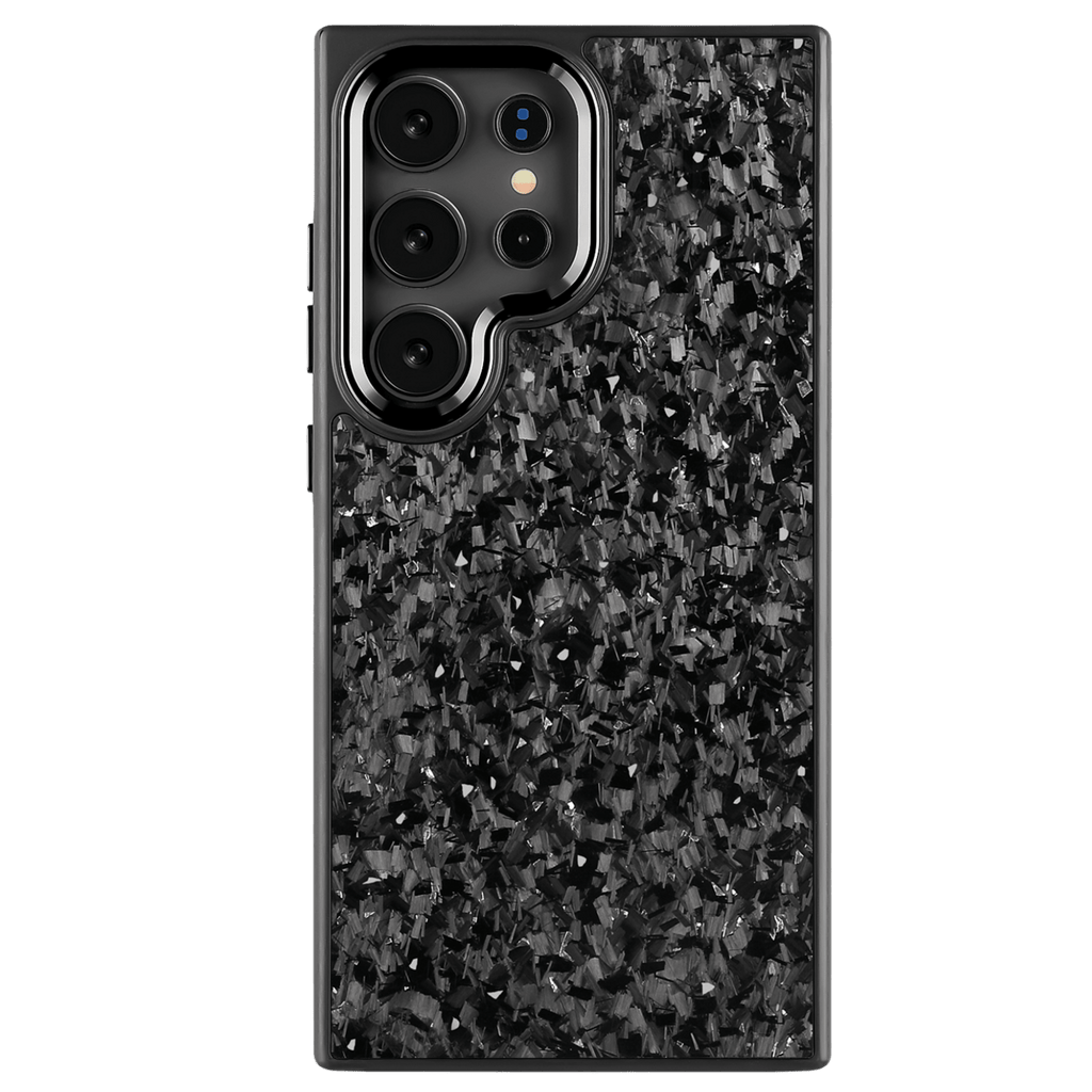 Forged Carbon Samsung Case – Silver Fragment | Forge Series - Pristine Carbon
