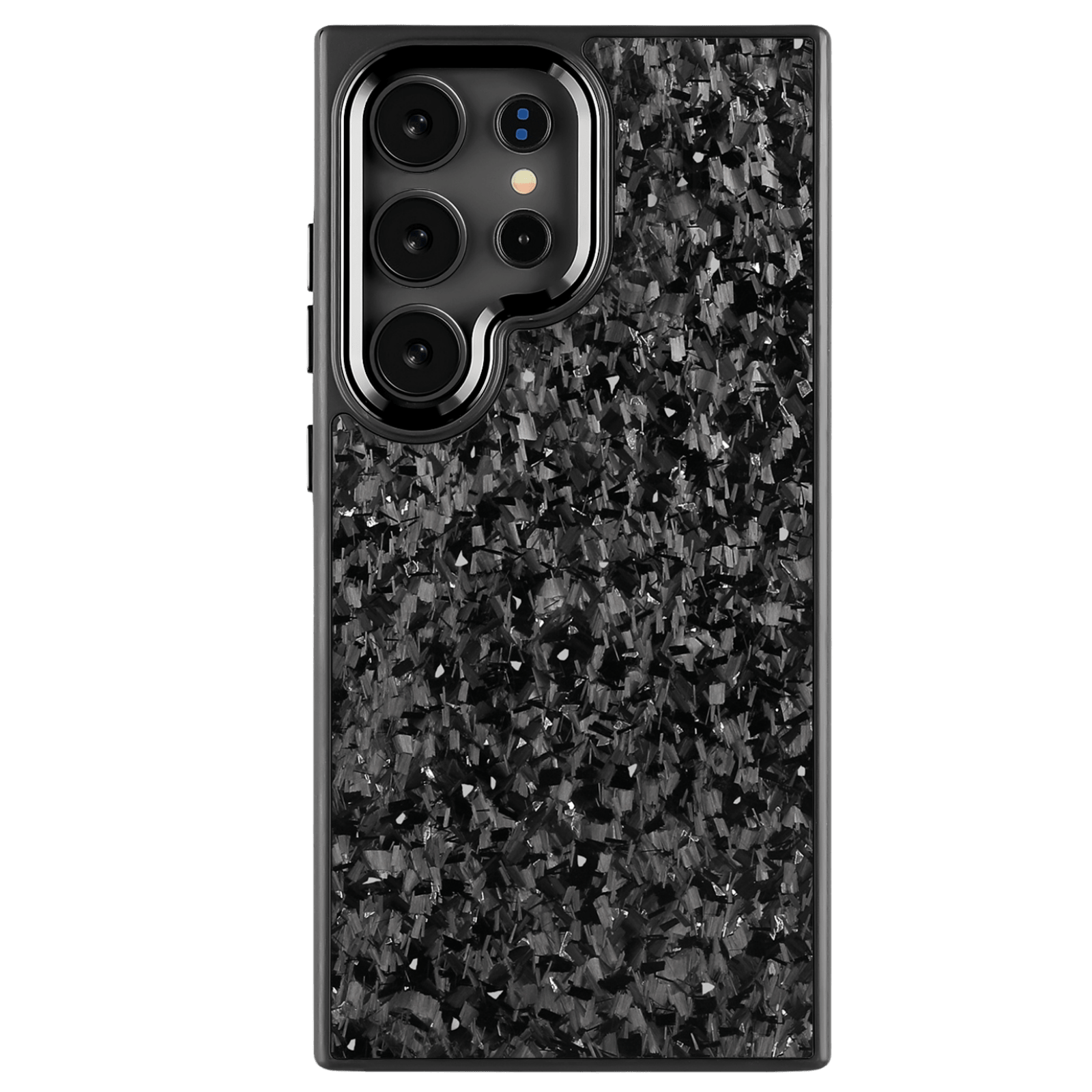 Forged Carbon Samsung Case – Silver Fragment | Forge Series - Pristine Carbon