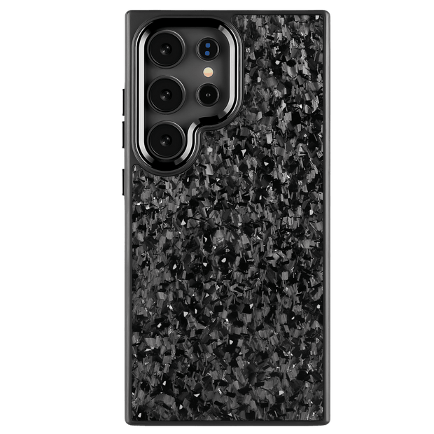 Forged Carbon Samsung Case – Silver Fragment | Forge Series - Pristine Carbon