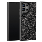 Forged Carbon Samsung Case – Silver Fragment | Forge Series - Pristine Carbon