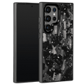 Forged Carbon Samsung Case – Silver Fragment Large | Forge Series - Pristine Carbon