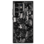 Forged Carbon Samsung Case – Silver Fragment Large | Forge Series - Pristine Carbon