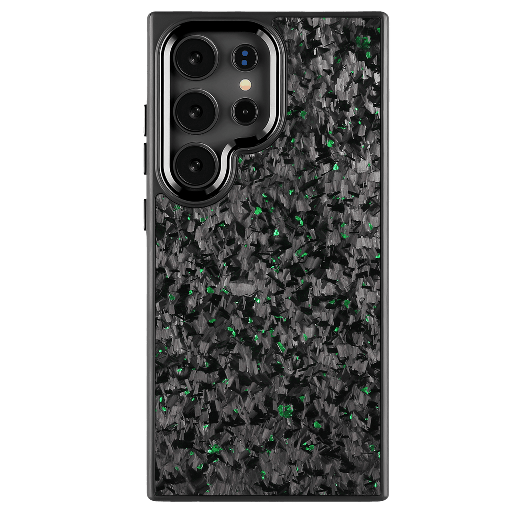 Forged Carbon Samsung Phone Case – Green Fragment | Forge Series - Pristine Carbon