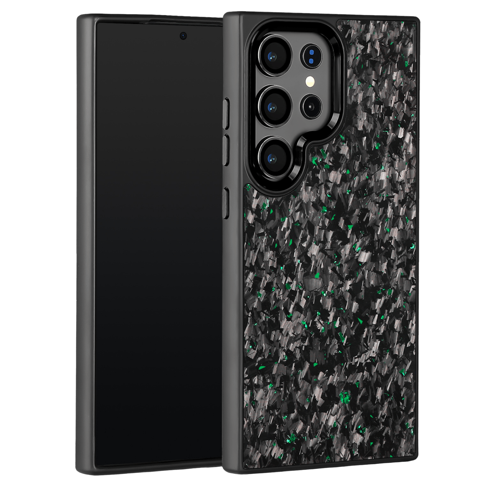Forged Carbon Samsung Phone Case – Green Fragment | Forge Series - Pristine Carbon