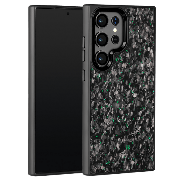 Forged Carbon Samsung Phone Case – Green Fragment | Forge Series - Pristine Carbon