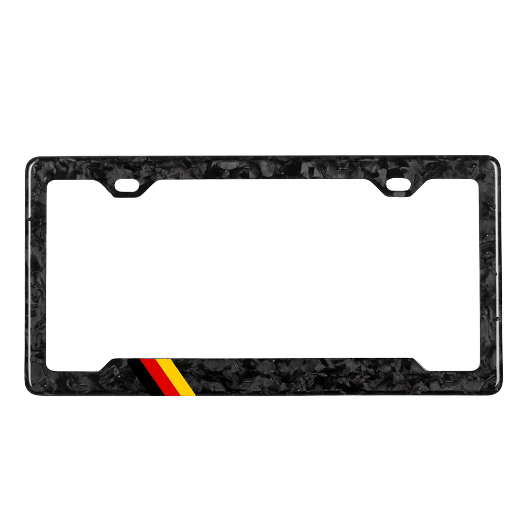 German Style Forged Carbon Fiber Plate Frame - Pristine Carbon