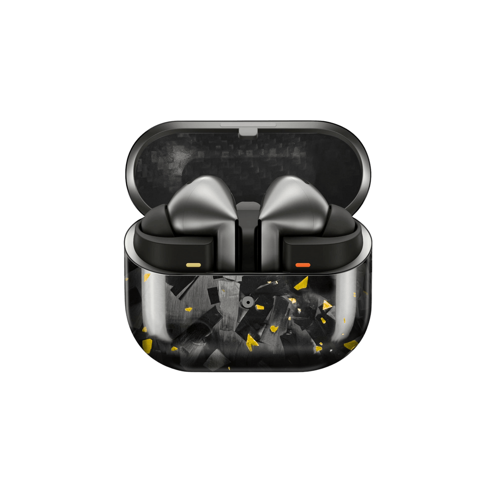 Gold Fragment | Forged Carbon Fiber | Galaxy Buds Case - Pristine Carbon
