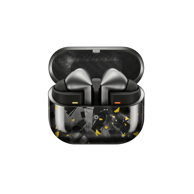 Gold Fragment | Forged Carbon Fiber | Galaxy Buds Case - Pristine Carbon