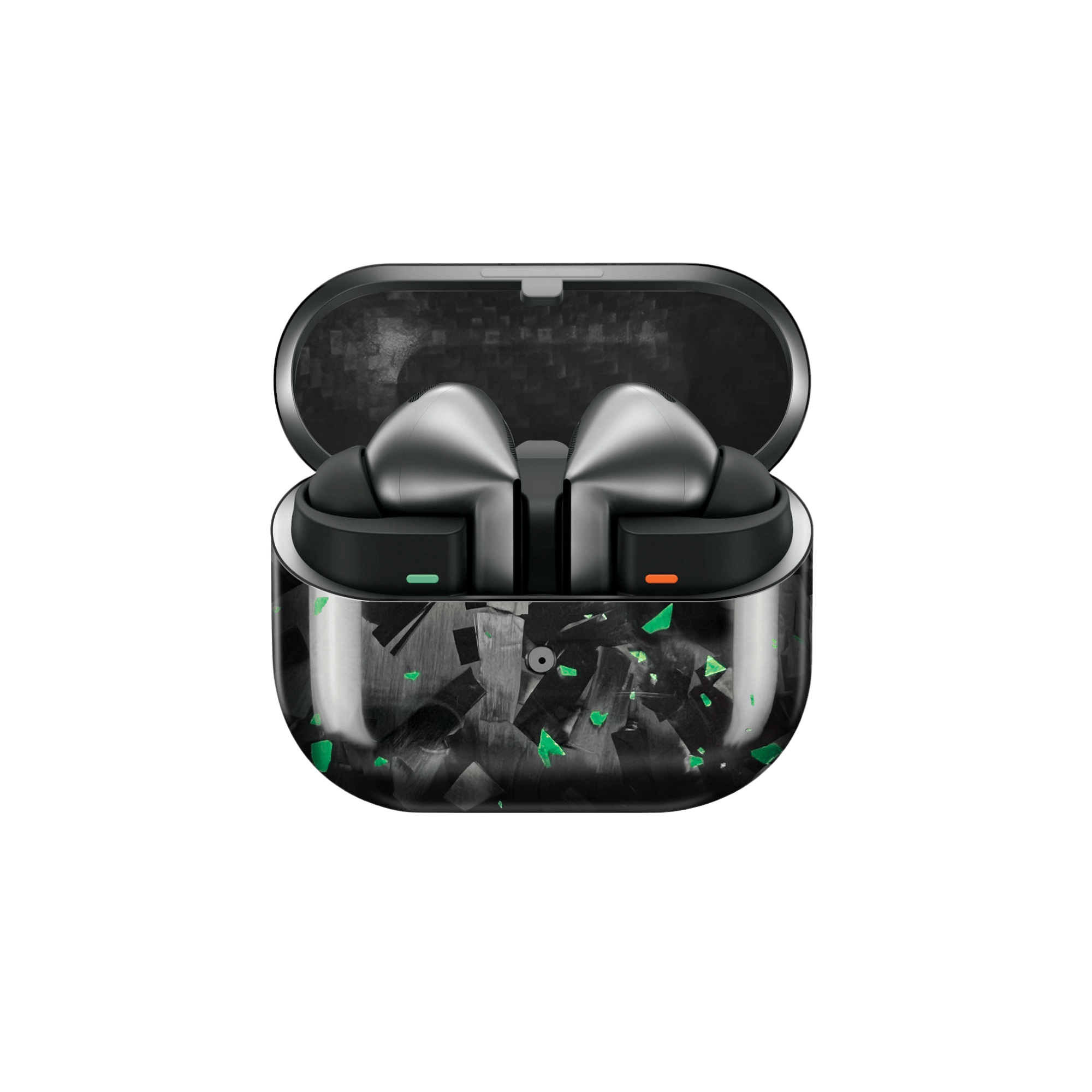 Green Fragment | Forged Carbon Fiber | Galaxy Buds Case - Pristine Carbon