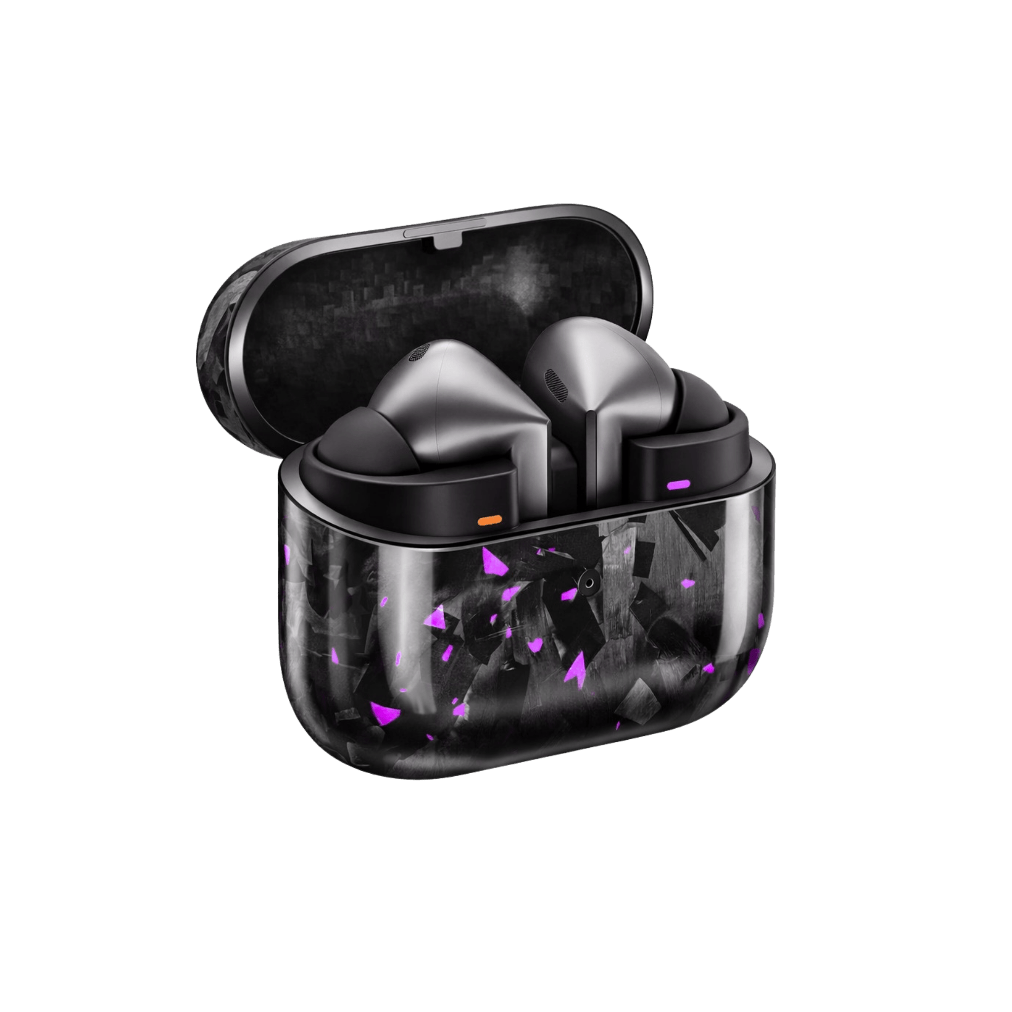 Purple Fragment | Forged Carbon Fiber | Galaxy Buds Case - Pristine Carbon
