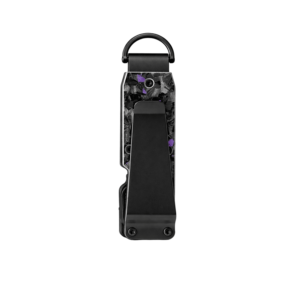 Purple Fragment | Forged Carbon Fiber | Key Case - Pristine Carbon