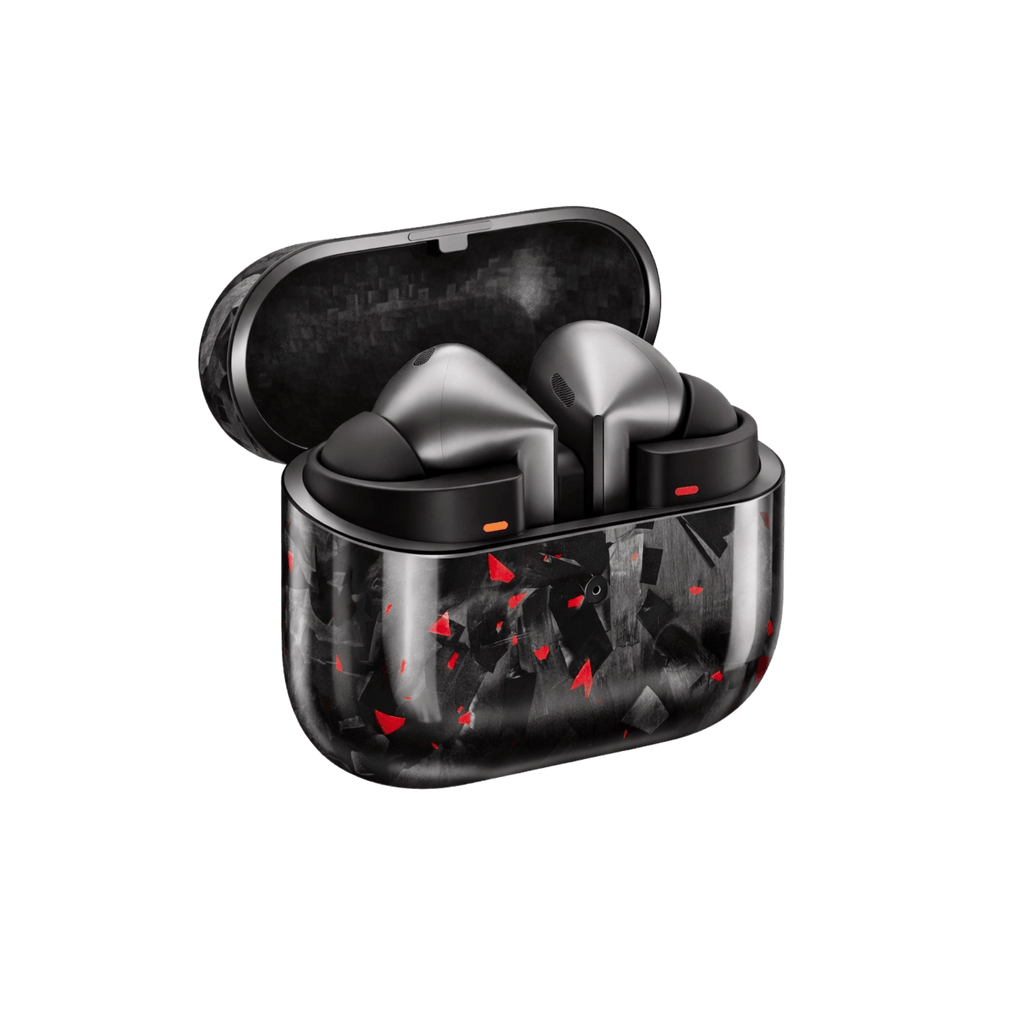 Red Fragment | Forged Carbon Fiber | Galaxy Buds Case - Pristine Carbon