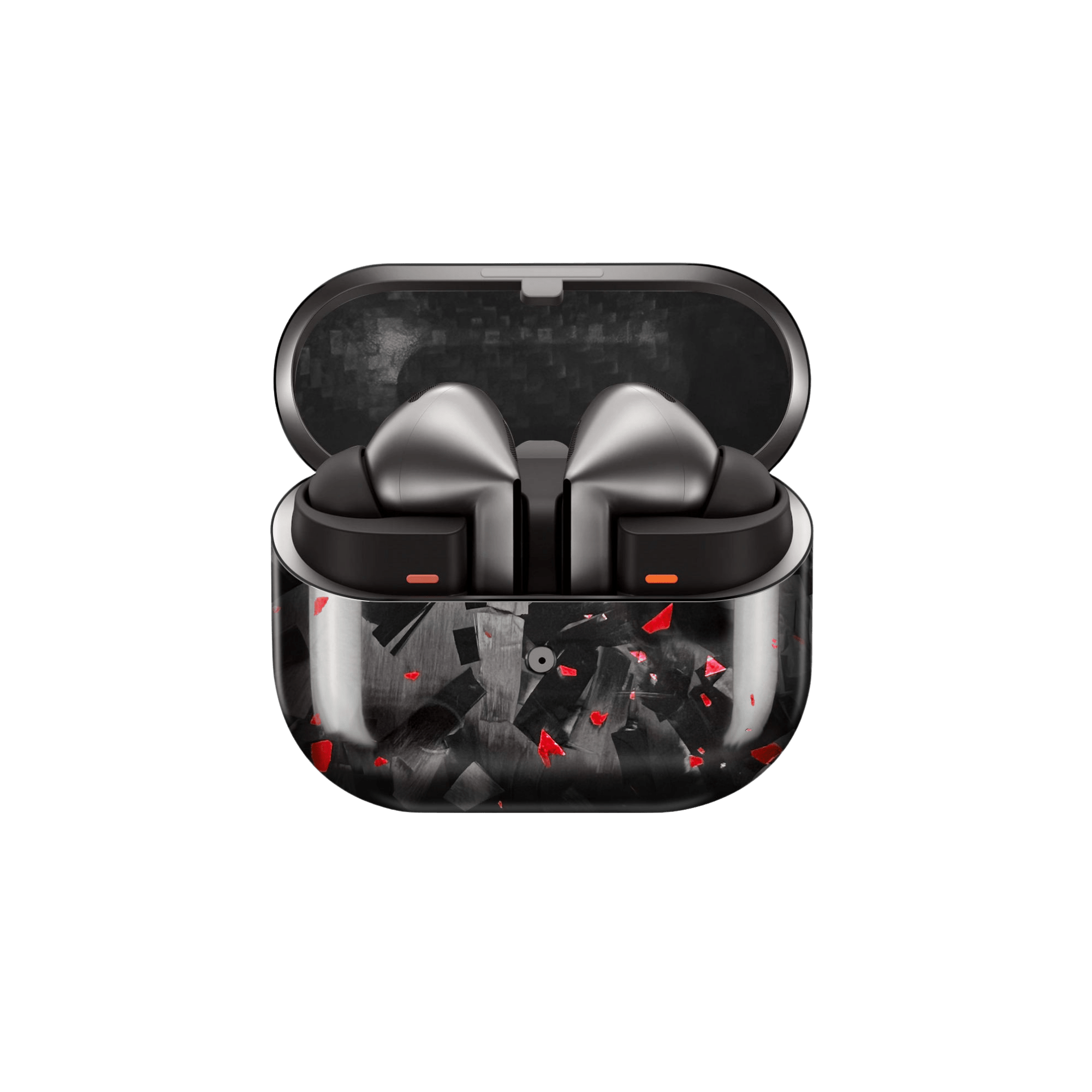 Red Fragment | Forged Carbon Fiber | Galaxy Buds Case - Pristine Carbon