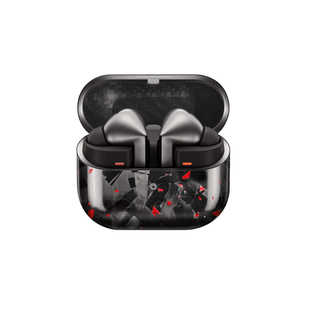 Red Fragment | Forged Carbon Fiber | Galaxy Buds Case - Pristine Carbon