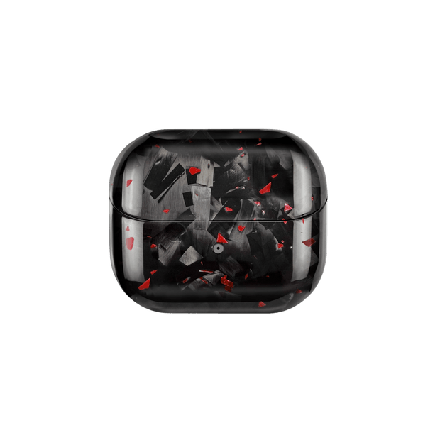Red Fragment | Forged Carbon Fiber | Galaxy Buds Case - Pristine Carbon